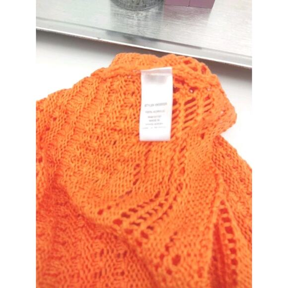 Jolie & Joy Knit Crochet Tank Top and Short Set Swim Cover Stripe Size 1X - Picture 12 of 13